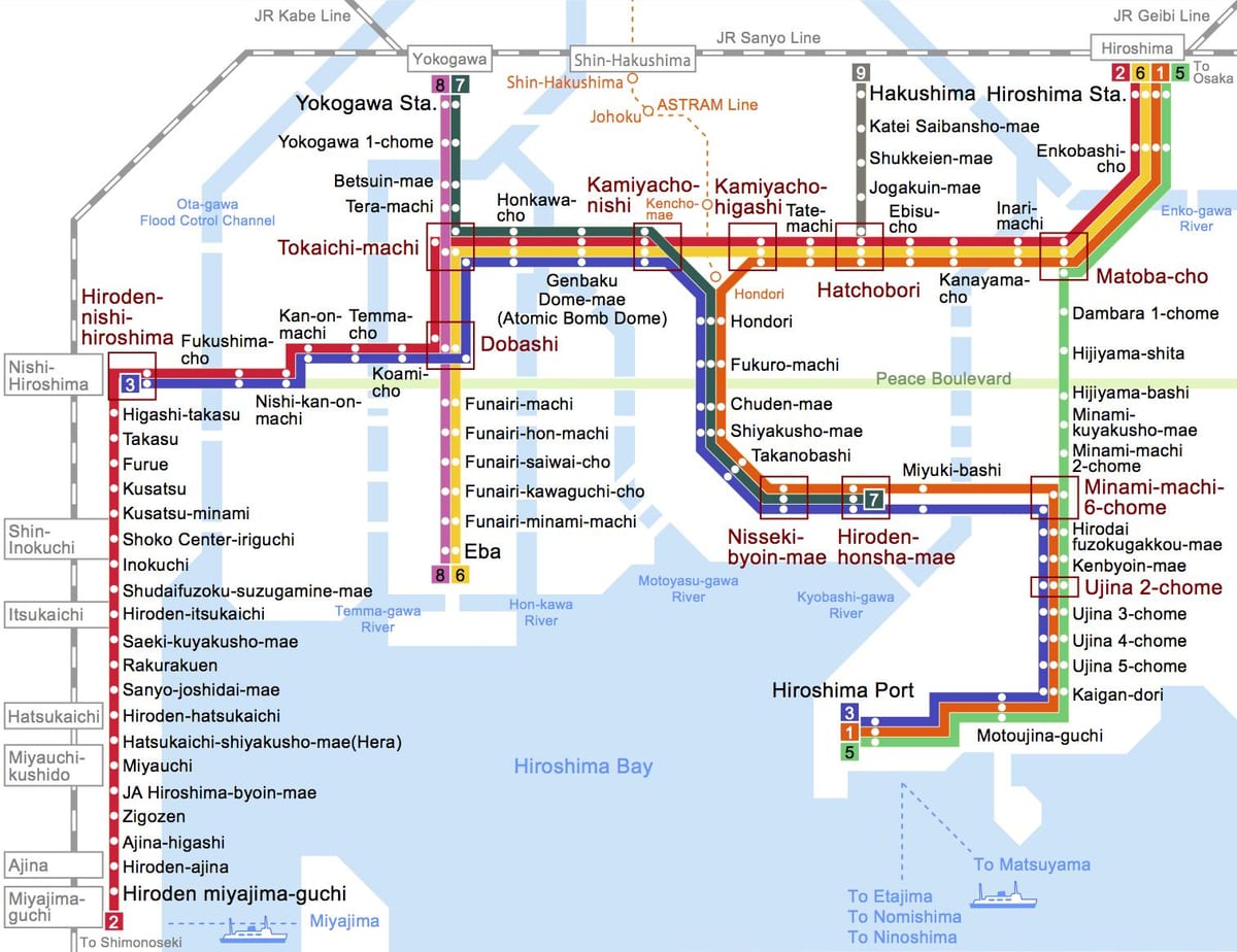 jr hiroshima station karta