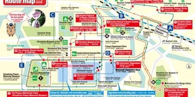 Karta över maple loop hiroshima